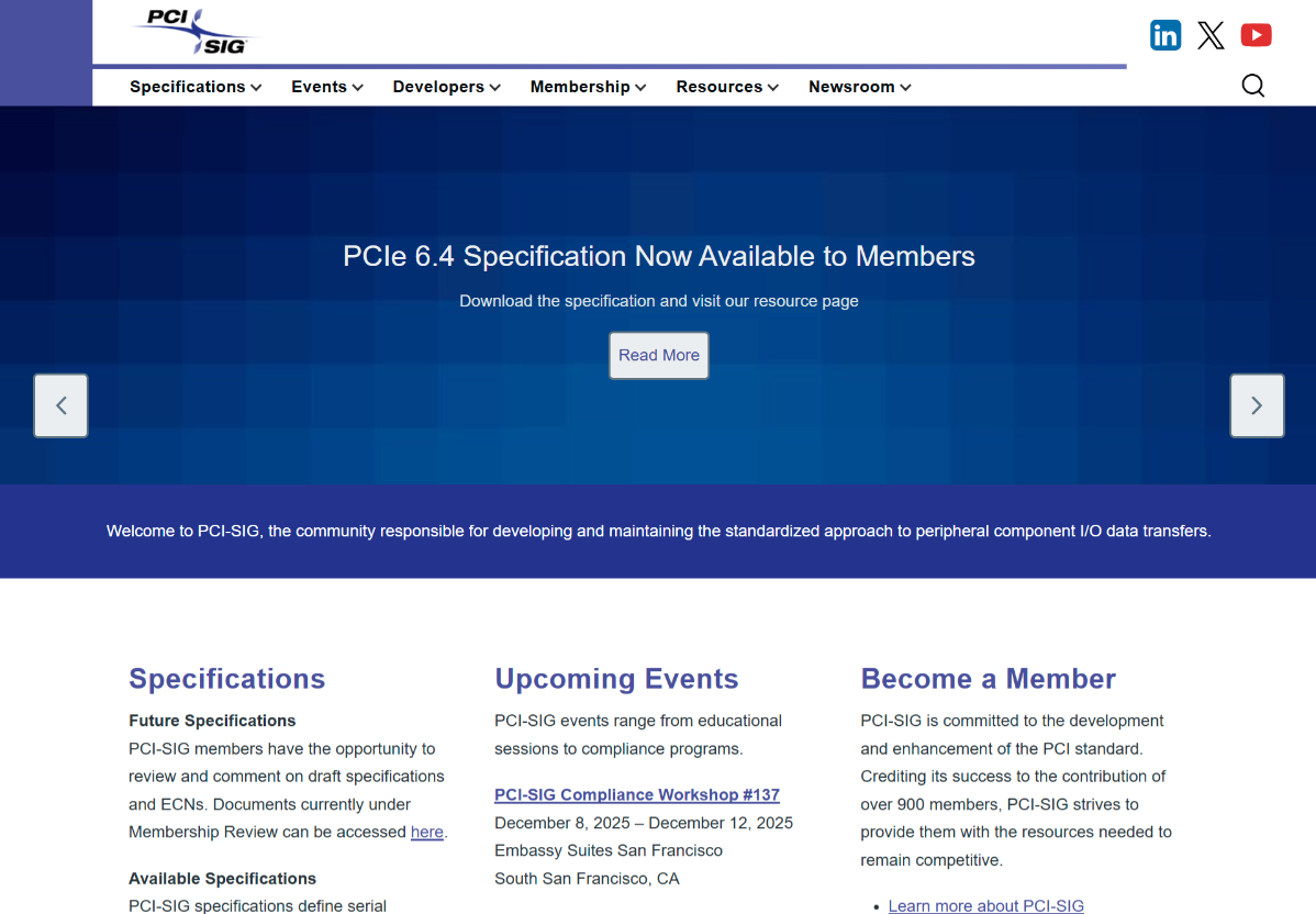 Visit PCI-SIG